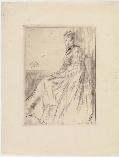 Kirje Maud, istuu, 1873. tekijältä James Abbott McNeill Whistler