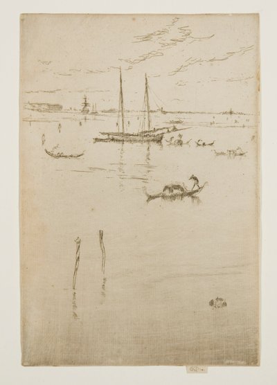 Pieni laguuni, kahdestatoista etsauksesta, joka tunnetaan myös nimellä Ensimmäinen Venetsian sarja tekijältä James Abbott McNeill Whistler
