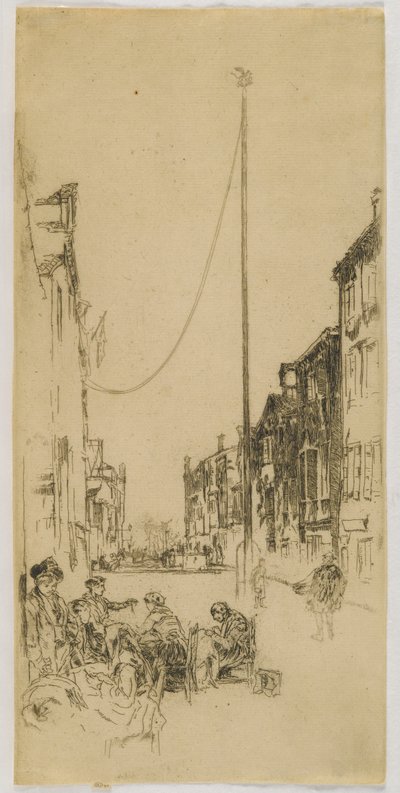 Masto, 1880 (etsaus paperille) tekijältä James Abbott McNeill Whistler