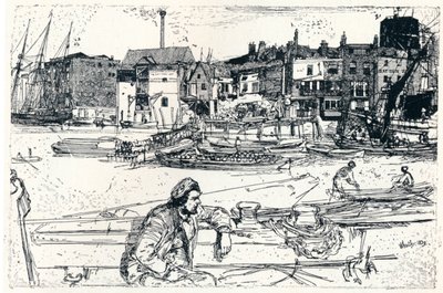 Lontoon allas, 1859, 1904 tekijältä James Abbott McNeill Whistler