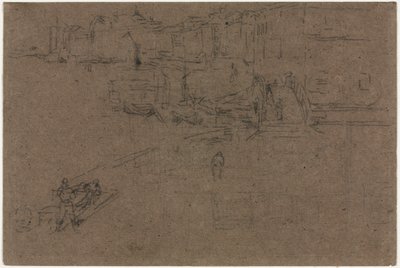 Riva, Venetsia. tekijältä James Abbott McNeill Whistler