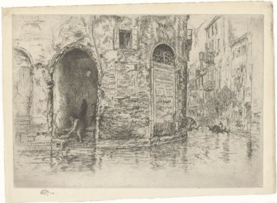 The Two Doorways. Ensimmäinen Venetsia-jakso, sivu 2 (12:sta) tekijältä James Abbott McNeill Whistler