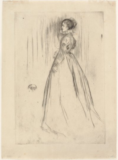 Samettipuku, rouva Leyland, 1873. tekijältä James Abbott McNeill Whistler