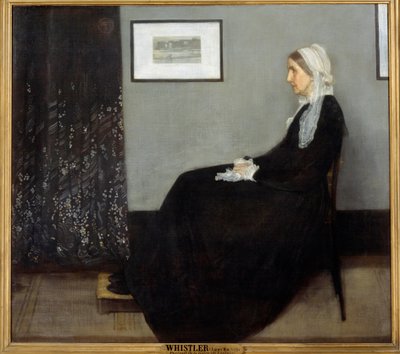 Taiteilijan äiti tai sovitus harmaalla ja mustalla nro 1 tekijältä James Abbott McNeill Whistler
