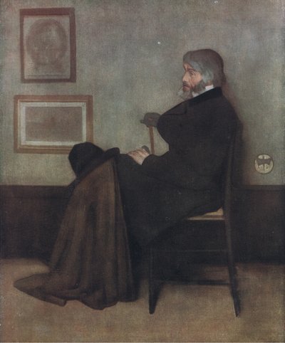 Thomas Carlylen muotokuva, Bibbys Annual, 1916-1917 tekijältä James Abbott McNeill Whistler