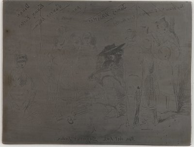 Otsikko ranskalaiseen sarjaan, 1858. tekijältä James Abbott McNeill Whistler