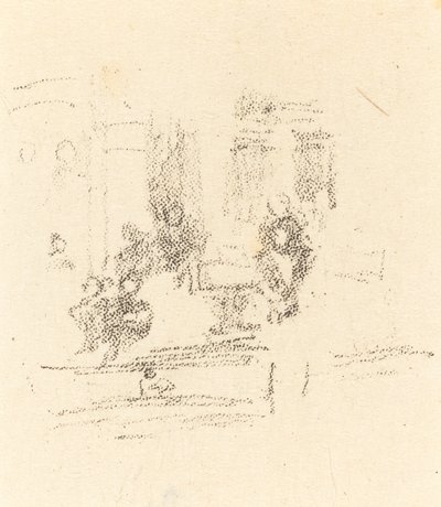 Kokeiluluonnos: Sisustus, n. 1891. tekijältä James Abbott McNeill Whistler