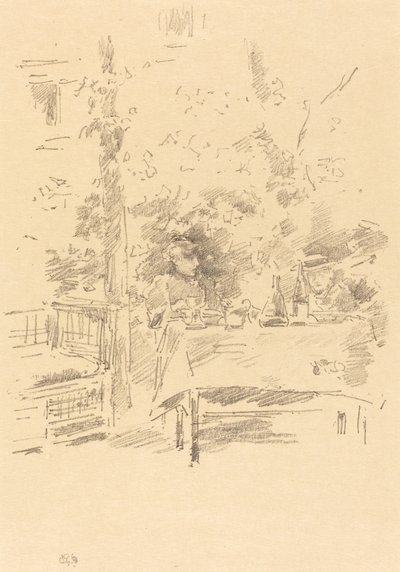 Tete-a-tete puutarhassa, 1894. tekijältä James Abbott McNeill Whistler