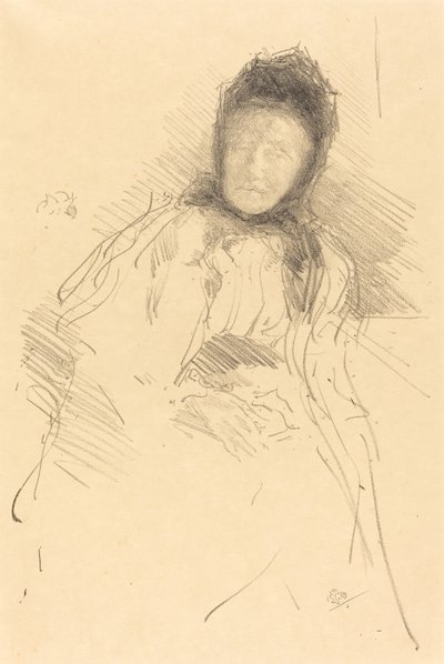 Keskeneräinen luonnos Lady Hadenista, 1895. tekijältä James Abbott McNeill Whistler