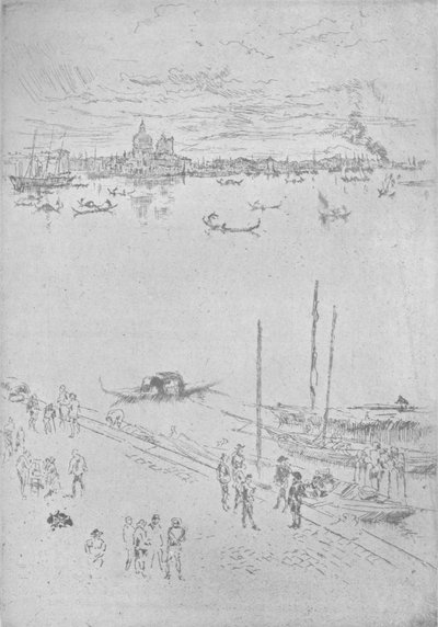 Pystysuora Venetsia, c1880, 1904 tekijältä James Abbott McNeill Whistler
