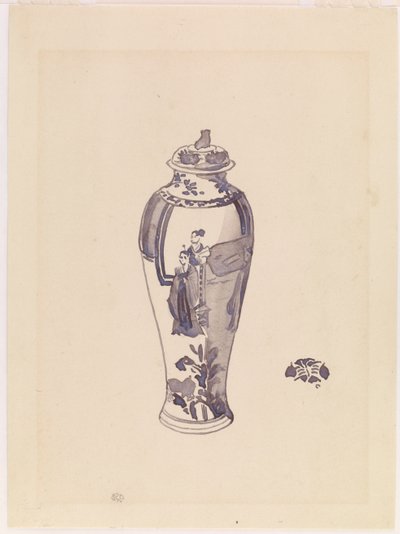 Maljakko hieman pullistuneella rungolla, 1876-1878. tekijältä James Abbott McNeill Whistler