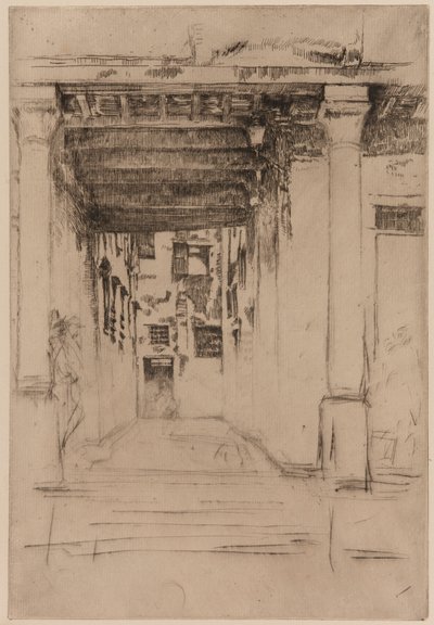 Venetsialainen tuomioistuin, 1879-1880. tekijältä James Abbott McNeill Whistler