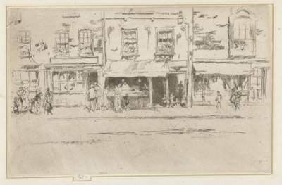 Viswinkel Chelseassa Kalakauppa, kiireinen Chelsea tekijältä James Abbott McNeill Whistler