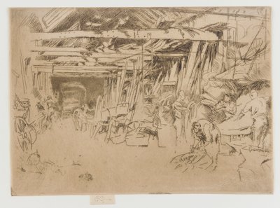 Pyöräntekijä, 1879-1880. tekijältä James Abbott McNeill Whistler