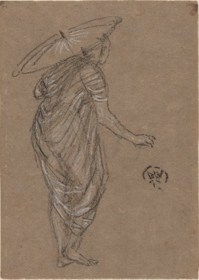 Nainen päivänvarjolla, 1870-1873. tekijältä James Abbott McNeill Whistler