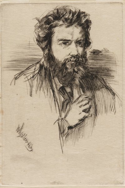 Z. Astruc, "The Artist" -lehden toimittaja, 1859. tekijältä James Abbott McNeill Whistler