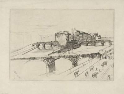 Kaupungin saari Isle of the City, Pariisi tekijältä James Abbott McNeill Whistler