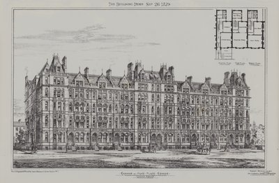 Cadogan Terrace, Cadogan ja Hans Place Estate, Chelsea, 1879 tekijältä James Akerman