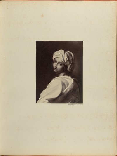 Guido Reni, Beatrice Cenci. (Barberinin galleria) Rocchin piirroksen mukaan. tekijältä James Anderson