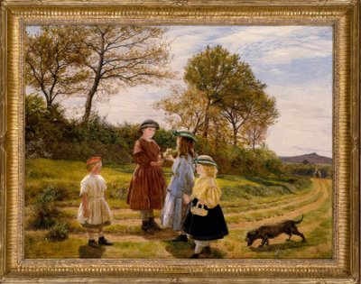 James Archer, The Flower Pickers / Gemälde, 1863 tekijältä James Archer