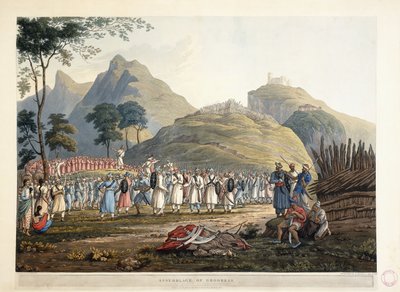 Ghoorkasin konventti, 1820 tekijältä James Baillie Fraser