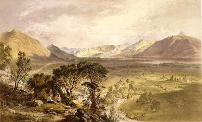 Bassenthwaite, Englannin järvialueesta tekijältä James Baker (after) Pyne