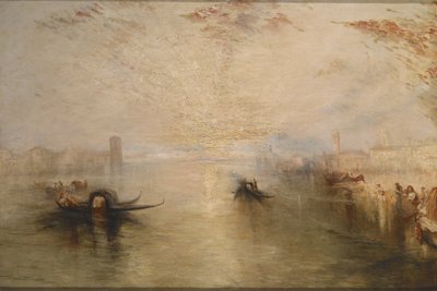 San Benedetto Looking Toward Fusina (Turnerin jälkeen) (öljy kankaalle) tekijältä James Baker Pyne
