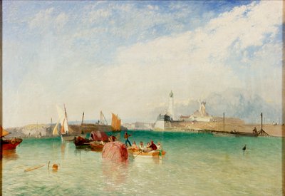Harbour, Littlehampton, 1851 tekijältä James Baker Pyne