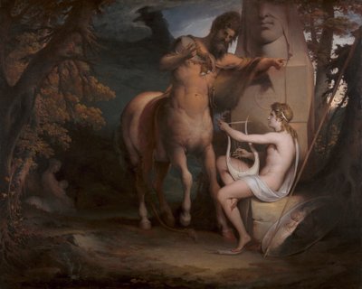 The Education of Achilles [1772, Royal Academy of Arts, Lontoo, näyttelyluettelo] tekijältä James Barry