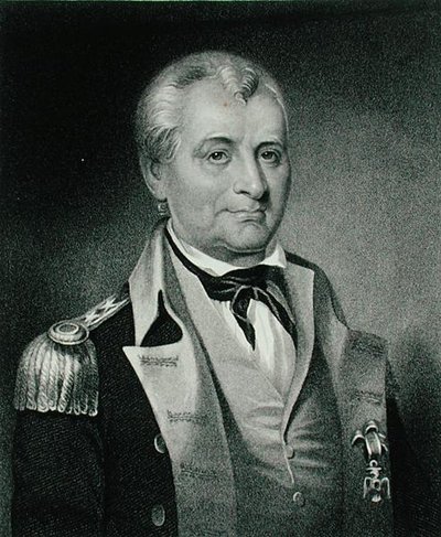 Kenraali Lachlan McIntosh (1727-1806), kaiverrus Henry Hoppner Meyer (1782-1847) (kaiverrus) tekijältä James Barton (after) Longacre