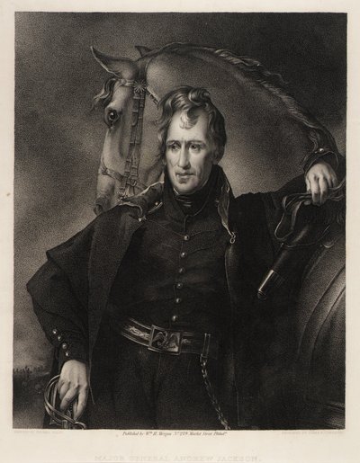 Kenraalimajuri Andrew Jackson tekijältä James Barton Longacre