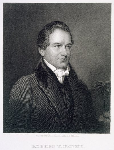 Robert Young Hayne (1791-1841), kaiverrus Henry Bryan Hall (1808-84) tekijältä James Barton Longacre