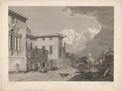 Näkymä Worcester Collegesta jne. tekijältä James Basire
