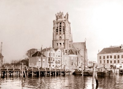 Kirkko kanavalla, Dordrecht, Alankomaat, 1898 tekijältä James Batkin