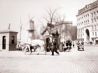 Mies hevosen kanssa, Rotterdam, 1898. tekijältä James Batkin