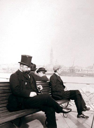 Matkustajat lautalla, Rotterdam, 1898. tekijältä James Batkin