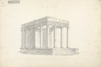 Pl. VIII Jupiterin temppeli Thebassa tekijältä James Bruce