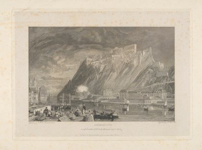 Ehenbreitstein, Linnoituksen purkamisen aikana vuonna 1817 Coblentzin laiturilta. tekijältä James C. Allen
