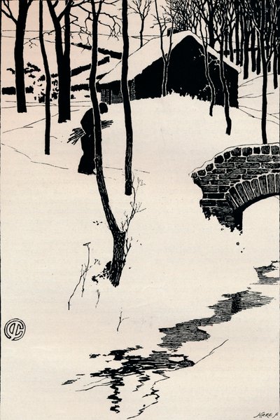 Mökki metsässä, vuodelta 1897 tekijältä James Cadenhead