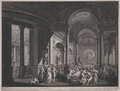 Fete Champetre, 9 de junho de 1774 (dentro da sala de jantar) finlandesa tekijältä James Caldwall