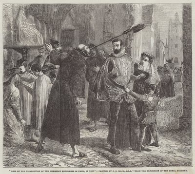 Kristittyjen uskonpuhdistajien vainon aika Pariisissa vuonna 1559 tekijältä James Clarke Hook