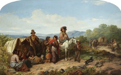 The Breaking-up of the Camp (öljy kankaalle) tekijältä James Curnock