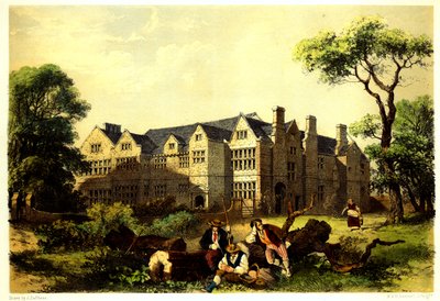 Sawston Hall, Cambridgeshire, 1848 tekijältä James Dafforne