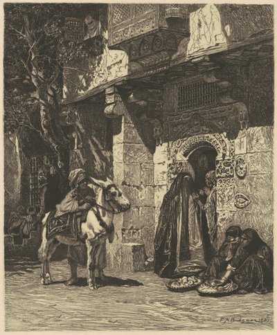 Kairon nainen vierailemassa tekijältä James David Smillie, after Frederic Arthur Bridgman