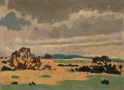 Ranskalainen maisema (öljy paneelille) tekijältä James Dickson Innes