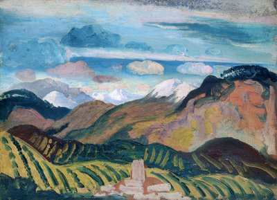 "Vernet", Provencen maisema, 1912 tekijältä James Dickson Innes