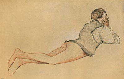 Boccaccio: Avauskohtaus Decamerone Decameronissa, c1900 tekijältä James Dromgole Linton