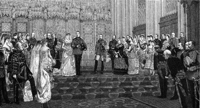 Albanyn herttuan ja herttuattaren häät, 27. huhtikuuta 1882, 1900 tekijältä James Dromgole Linton