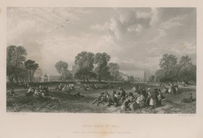 Hyde Park vuonna 1851 tekijältä James Duffield Harding
