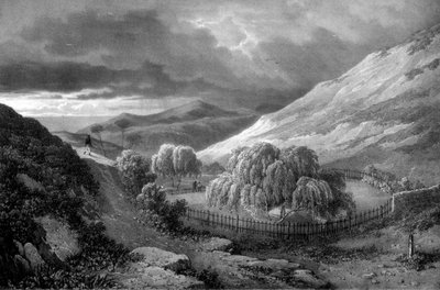 Napoleon Bonapartesin hauta, Pyhän Helenan saari, 1824. tekijältä James Duffield Harding